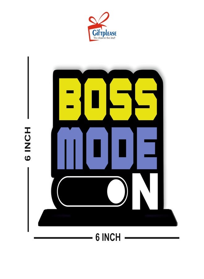 Giftplease Wooden Idols and Figurine Boss Mode on Table Decoration for Office Desk | Home Decor Item | Living Room | Modern Art Wood Showpiece Gift Item (TP-58) - Image 5